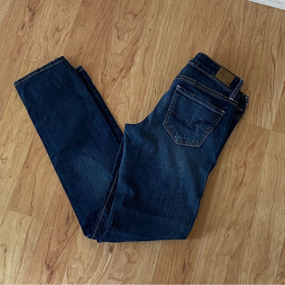 American Eagle dark wash skinny jeans - Picture 6 of 7